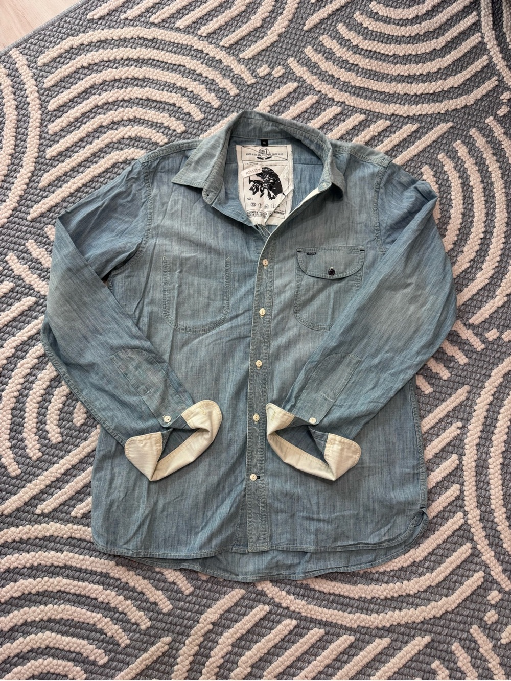 Rogue Territory RGT Made in USA Chambray Work Shirt XL